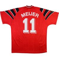 1996-97 Bayer Leverkusen Match Worn Home Shirt Meijer #11 (v A.Bielefeld)