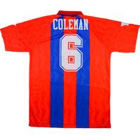 1994-95 Crystal Palace Match Worn Home Shirt Coleman #6