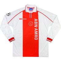 1998-99 Ajax Match Issue Champions League Home L/S Shirt Sier #5