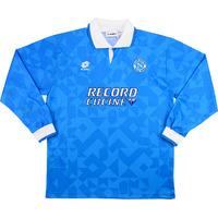 1994-95 Napoli Match Worn Home L/S Shirt #9 (Agostini) v Sampdoria