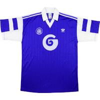 1990-91 Anderlecht Match Worn UEFA Cup Away Shirt #15 (van Loen) v Omonia