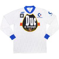 1992 93 auxerre match issue home ls shirt 15