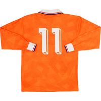 1991-93 Holland Match Worn Home L/S Shirt #11 (Roy)