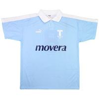 1995-96 Malmo Match Worn UEFA Cup Home Shirt #8 (Persson) v N.Forest