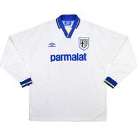 1993-94 Parma Match Worn Cup Winners Cup Home L/S Shirt #2 (Benarrivo) v Ajax