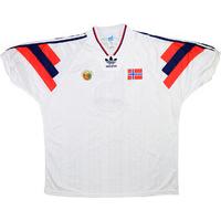 1993 Norway Match Worn Away Shirt #6 (Flo) v Holland