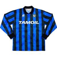 1992-93 Atalanta Match Worn Home L/S Shirt #11 (Rodríguez) v Juventus