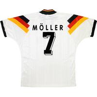 1993 germany match worn us cup home shirt mller 7 v england