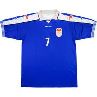 1999-00 Dukla Banská Bystrica Match Worn UEFA Cup Home Shirt #7 (Strelec) v Ajax