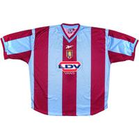 1999 00 aston villa home shirt excellent xl