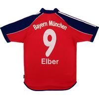 1999-01 Bayern Munich Home Shirt Elber #9 (Very Good) S