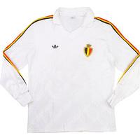 1986-89 Belgium Match Issue Away L/S Shirt #5