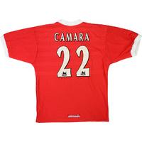 1999-00 Liverpool Home Shirt Camara #22 (Excellent) M