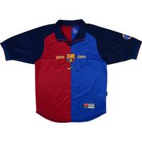 1999 00 barcelona centenary home shirt very good xl