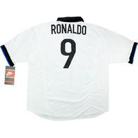 1998 99 inter milan away shirt ronaldo 9 wtags xl