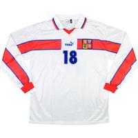 1999 czech republic match issue away ls shirt 18 v holland