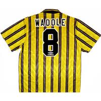 1992 93 sheffield wednesday away shirt waddle 8 excellent l