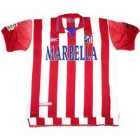 1998 99 atletico madrid home shirt excellent xl