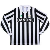 1992 94 juventus home ls shirt excellent xl