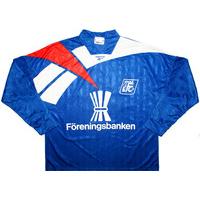 1996 Umeå FC L/S Match Issue Signed Home Shirt #10