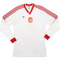 1987 czechoslovakia match worn away ls shirt 7 janeka v wales