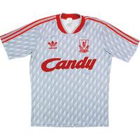 1989 91 liverpool away shirt very good s