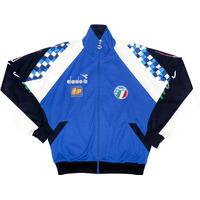 1988-90 Italy Player Issue Diadora Track Top (Excellent) L
