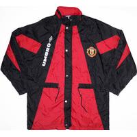 1992 93 manchester united umbro bench coat y