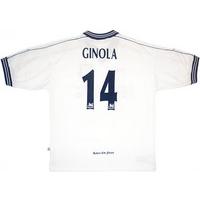 1997 99 tottenham home shirt ginola 14 excellent xl