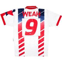 1995-96 Liberia Away Shirt Weah #9 (Excellent) XL