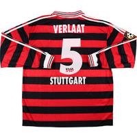 1998-99 Stuttgart Match Issue Away L/S Shirt Verlaat #5