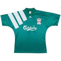 1992 93 liverpool centenary away shirt excellent l