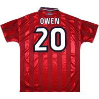 1997 99 england away shirt owen 20 excellent xl