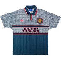 1995 96 manchester united away shirt excellent l