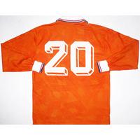 1992-94 Holland Match Issue Home L/S Shirt #20