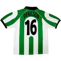 1998 99 real betis match issue uefa cup home shirt denilson 16