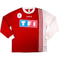 1996-97 Monaco Match Issue Coupe de France Home L/S Shirt #7 (Collins)
