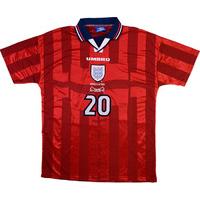 1997-99 England U-18 Match Issue Away Shirt #20