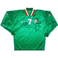 1994 ireland match issue world cup home ls shirt 7 townsend