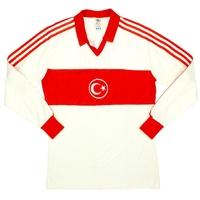 1985 Turkey Match Worn Home L/S Shirt #11 (?enol) v England