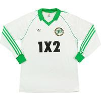 1983 84 hammarby match worn cup winners cup home ls shirt 6 dennerby v ...