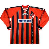 1997-98 NK Primorje Match Worn Cup Winners Cup Home L/S Shirt Lu?i? #7 (v Roda JC)