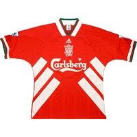 1993-95 Liverpool Match Issue Home Shirt Wright #5
