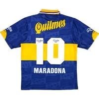 1996 boca juniors 90 aniversario home shirt maradona 10 excellent m