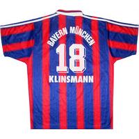 1995-97 Bayern Munich Home Shirt Klinsmann #18 (Excellent) XL