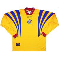 1997 Romania Match Worn Home L/S Shirt #15 (Popescu) v Ireland