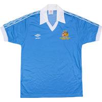 1981 Manchester City \'Centenary Cup Final\' Home Shirt *Mint* M