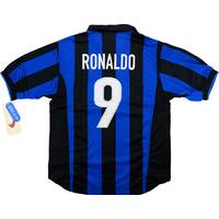 1998-99 Inter Milan Home Shirt Ronaldo #9 *BNIB* L.Boys