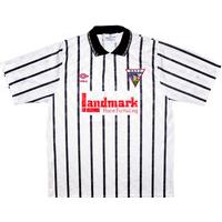 1991 92 dunfermline home shirt very good xl