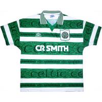 1995-97 Celtic Home Shirt (Excellent) XL